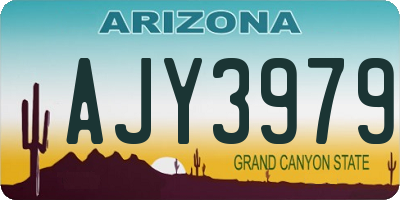 AZ license plate AJY3979