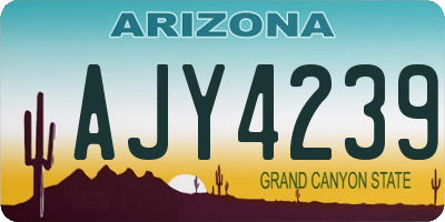 AZ license plate AJY4239