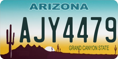 AZ license plate AJY4479