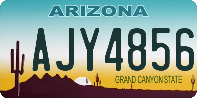 AZ license plate AJY4856