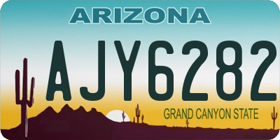 AZ license plate AJY6282