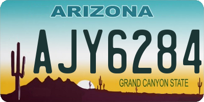 AZ license plate AJY6284