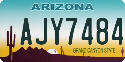 AZ license plate AJY7484