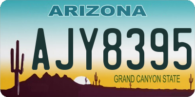 AZ license plate AJY8395