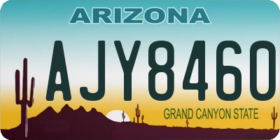 AZ license plate AJY8460