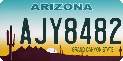 AZ license plate AJY8482