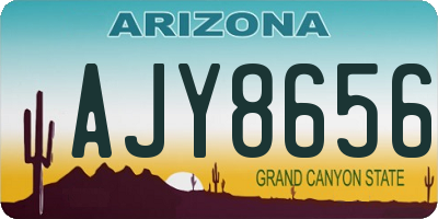 AZ license plate AJY8656