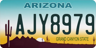 AZ license plate AJY8979