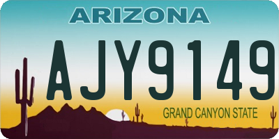 AZ license plate AJY9149