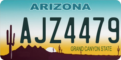 AZ license plate AJZ4479