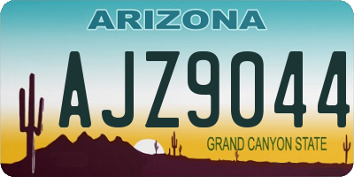AZ license plate AJZ9044
