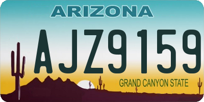 AZ license plate AJZ9159