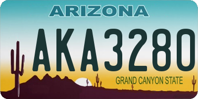AZ license plate AKA3280