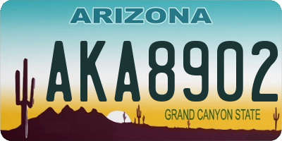 AZ license plate AKA8902
