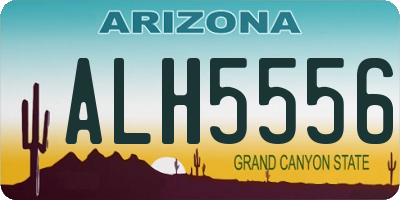 AZ license plate ALH5556