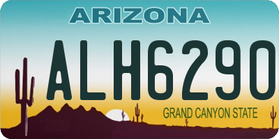AZ license plate ALH6290
