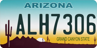 AZ license plate ALH7306