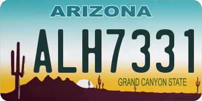 AZ license plate ALH7331