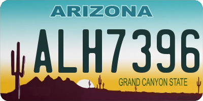 AZ license plate ALH7396
