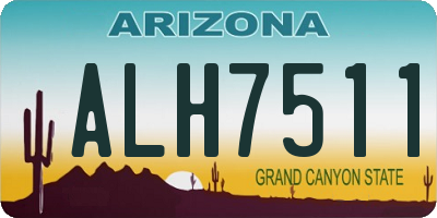 AZ license plate ALH7511