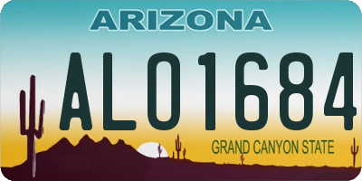 AZ license plate ALO1684