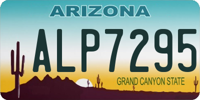 AZ license plate ALP7295