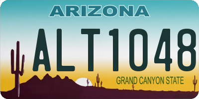 AZ license plate ALT1048
