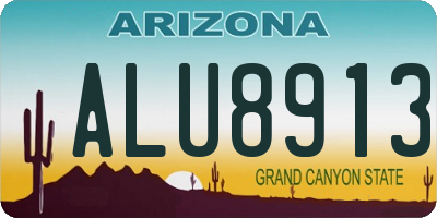 AZ license plate ALU8913