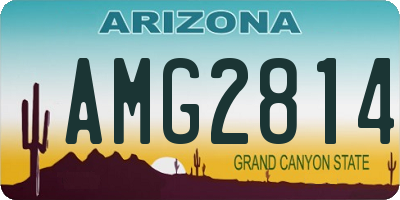 AZ license plate AMG2814