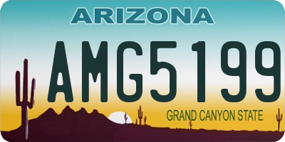 AZ license plate AMG5199