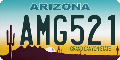 AZ license plate AMG521