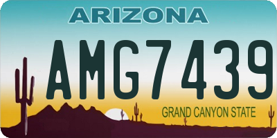 AZ license plate AMG7439