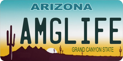 AZ license plate AMGLIFE