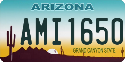 AZ license plate AMI1650