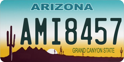 AZ license plate AMI8457