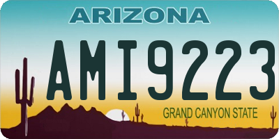 AZ license plate AMI9223