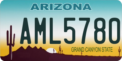 AZ license plate AML5780