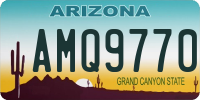 AZ license plate AMQ9770