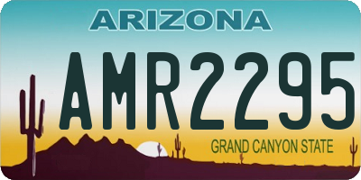 AZ license plate AMR2295