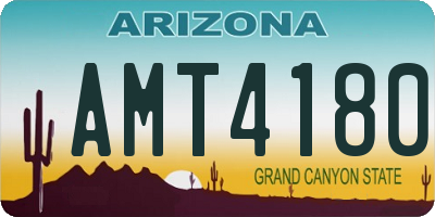 AZ license plate AMT4180