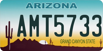 AZ license plate AMT5733