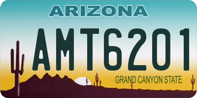 AZ license plate AMT6201