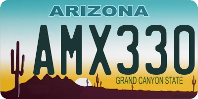 AZ license plate AMX330