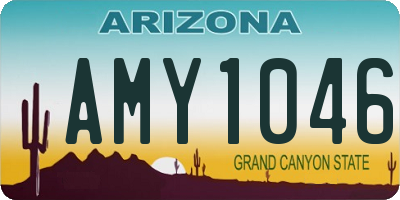AZ license plate AMY1046