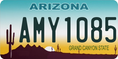 AZ license plate AMY1085