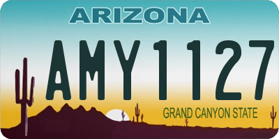 AZ license plate AMY1127