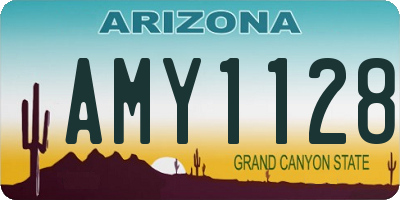 AZ license plate AMY1128
