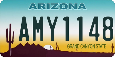 AZ license plate AMY1148