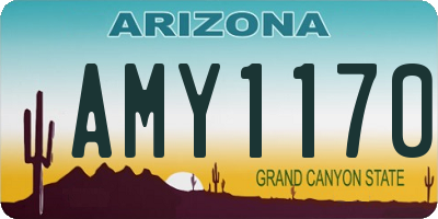 AZ license plate AMY1170