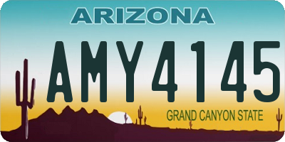 AZ license plate AMY4145